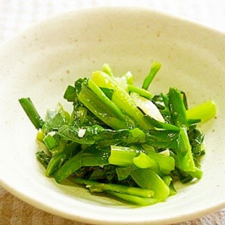 ニラと小松菜のナムル シャキシャキ食感 レシピ 作り方 By 京たまご86 楽天レシピ ニラと小松菜のナムル シャキシャキ食感 レシピ 作り方 By 京たまご86 楽天レシピ